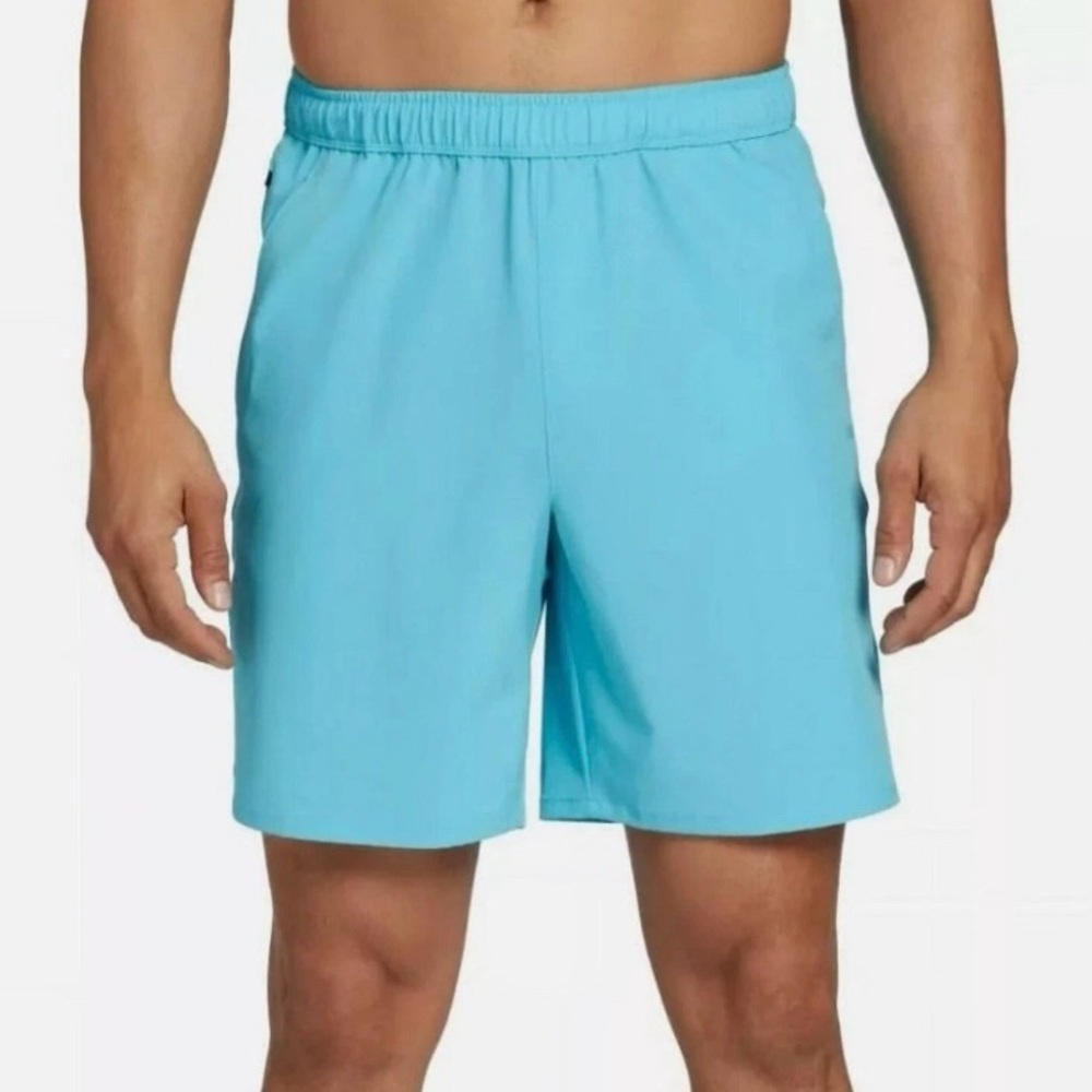 NWT - DSG Men's 6" Agility Woven Blue Spray Comfy Shorts, Large